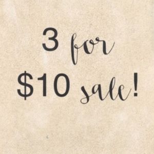 🌺3/$10🌺 BUNDLE SALE!!!!!